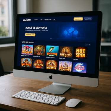Azur Casino - Desktop Interface - Belgian Gaming Platform