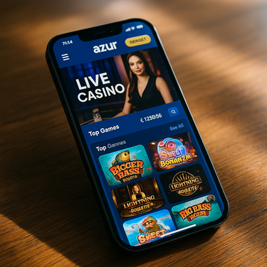 Azur Casino - Mobile Interface - Responsive Gaming Belgium